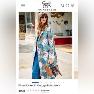 Printfresh Vintage Patchwork Trench Coat